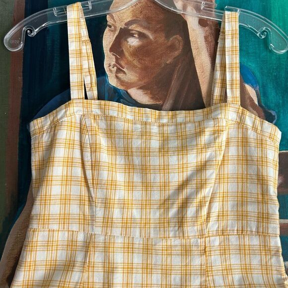 Forever 21 Yellow Plaid Dress Small - Picture 13 of 15